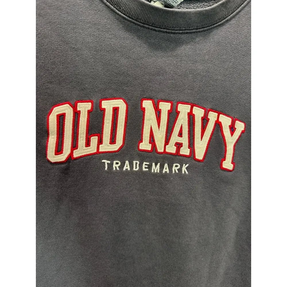 Vintage Old‎ Navy Girl's Crew Neck Sweatshirt Size 12 Blue
